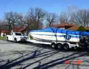 boat hauling and towing, truck a boat, marine movers and more