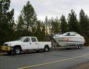 bayliner and trophey towing